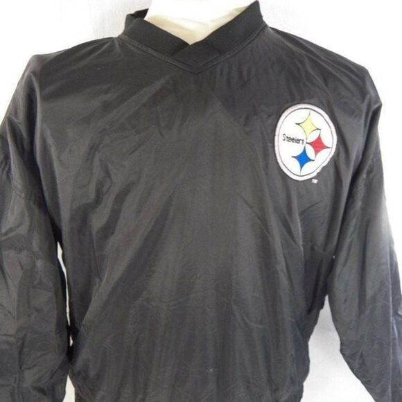 Vintage L Pittsburgh Steelers Pullover Windbreaker - Picture 2 of 5